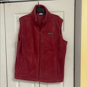 Columbia Men's Red Fleece Vest